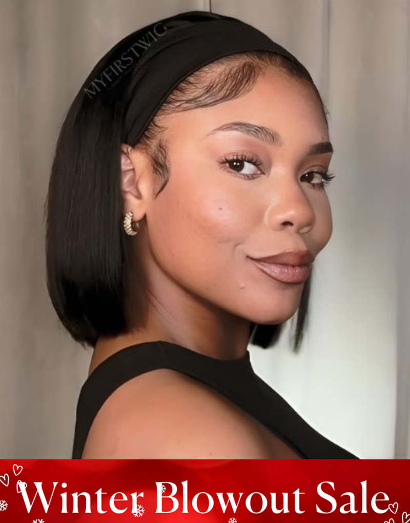 Yaki Bob Drawstring Headband Wig - HBW005