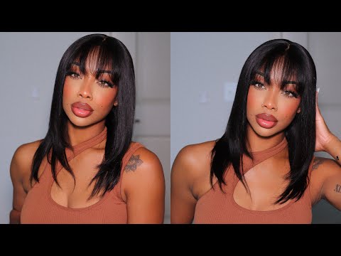Layers Straight With Bangs HD Lace Wear & Go Glueless Wig - CLS009