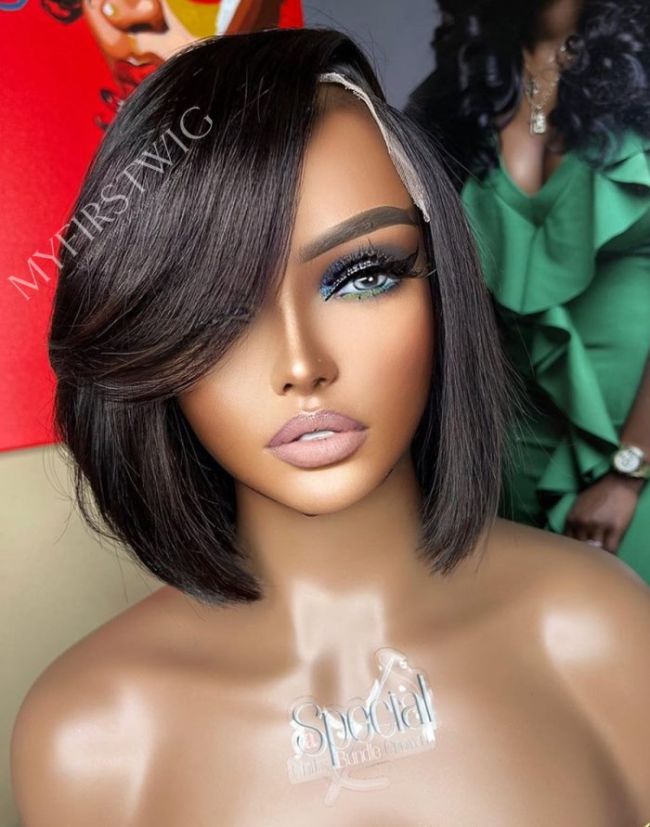 Short Bob Cut HD Lace Wear & Go Glueless Closure Wig - CLB038