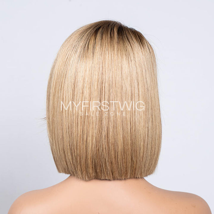 Side Part Layered Bob Wig HD Lace Wear & Go Glueless Closure Wig - CLB050